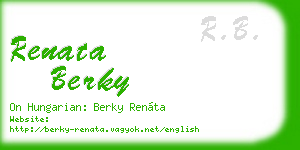 renata berky business card