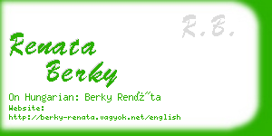 renata berky business card